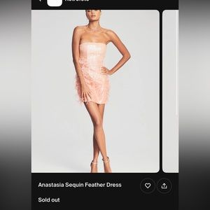 Retrofete Anastasia Sequin Feather Dress - Sold Out